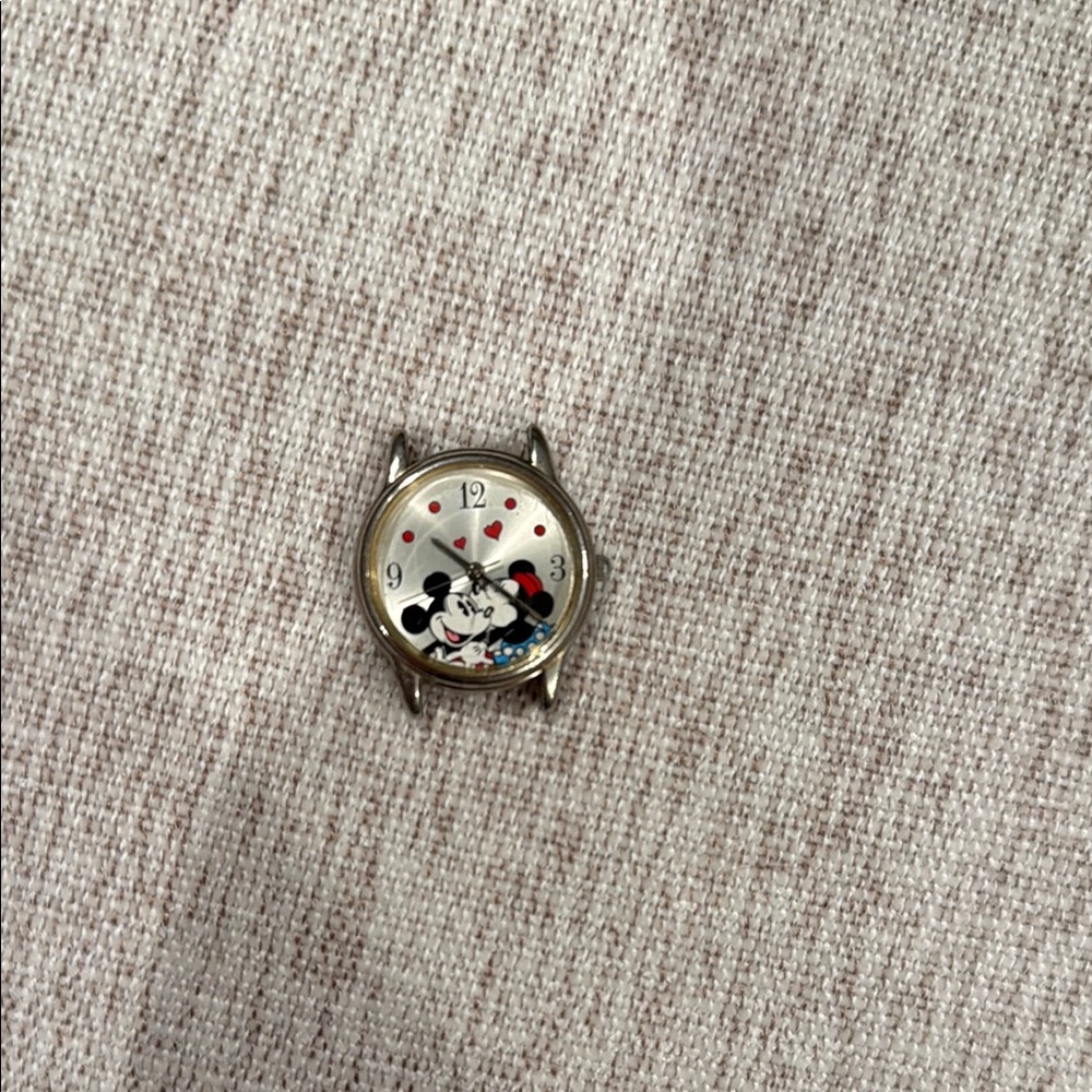 Mickey Mouse Silver Watch Face